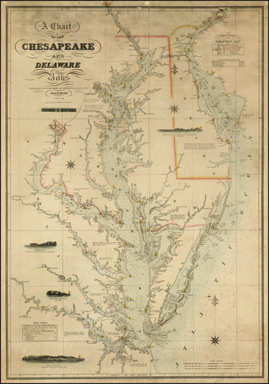 36-Mid-Atlantic, Maryland, Delaware and Southeast Map By Fielding Lucas Jr.