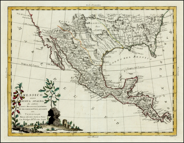 93-Texas, Plains and Southwest Map By Antonio Zatta