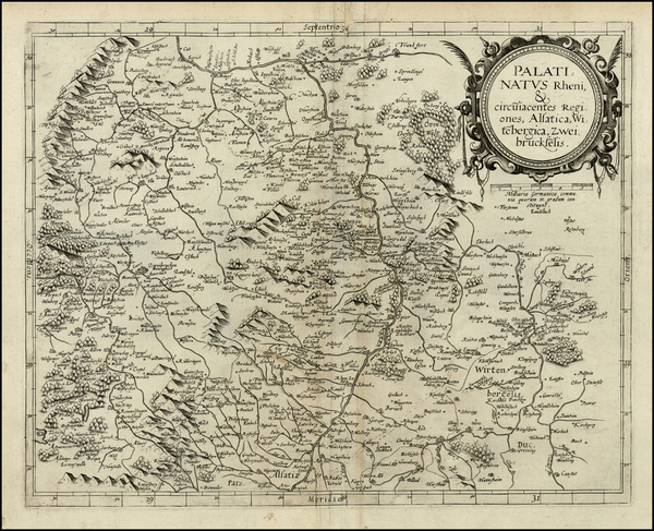 64-Süddeutschland and Mitteldeutschland Map By Gerard de Jode