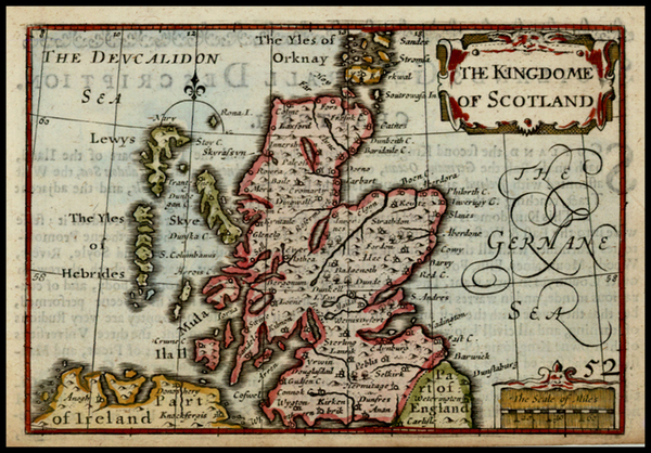 9-Scotland Map By John Speed