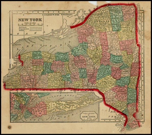 58-Mid-Atlantic Map By Sidney Morse  &  Samuel Gaston