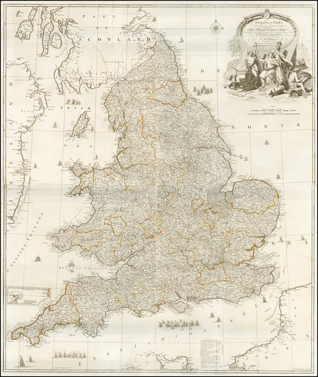 18-England Map By Robert Sayer