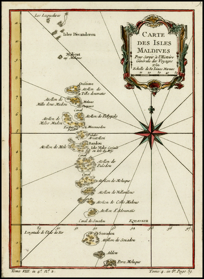 1-India and Other Islands Map By Jacques Nicolas Bellin