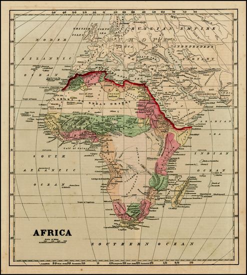 95-Africa and Africa Map By Sidney Morse