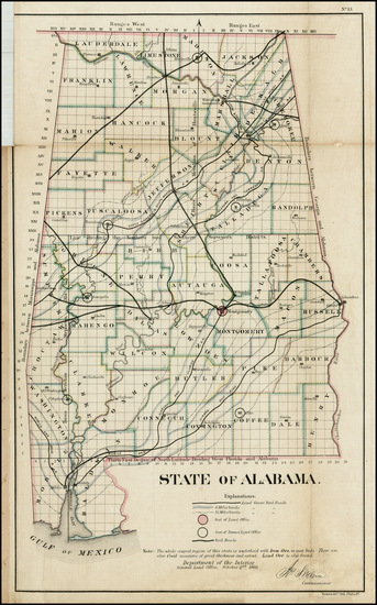 50-South Map By General Land Office