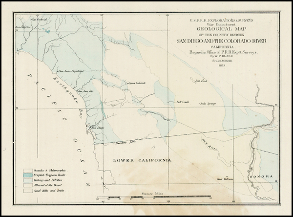 47-California Map By U.S. Pacific RR Survey