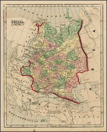 46-Russia Map By Sidney Morse