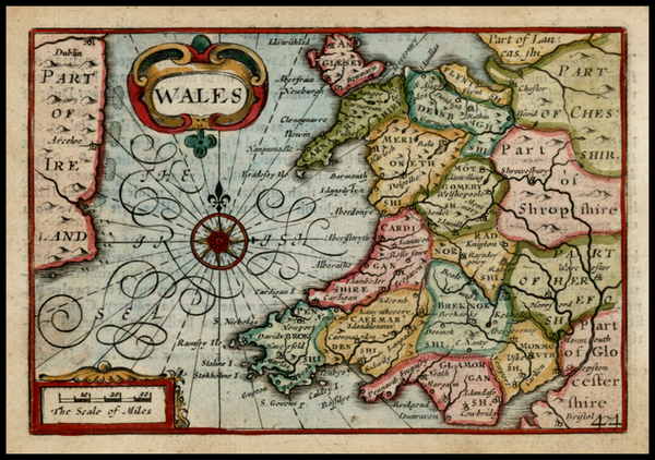 6-British Isles Map By John Speed