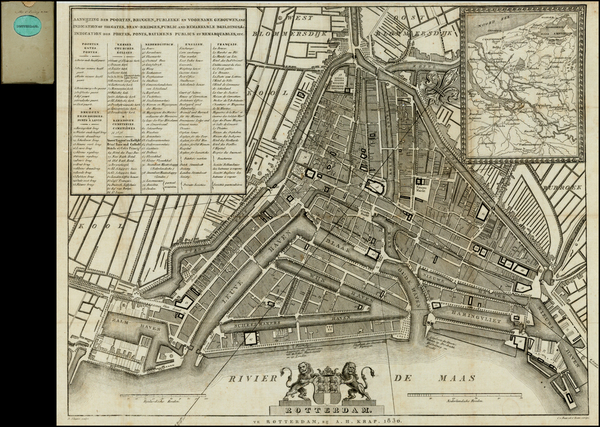 54-Netherlands Map By A. H. Krap