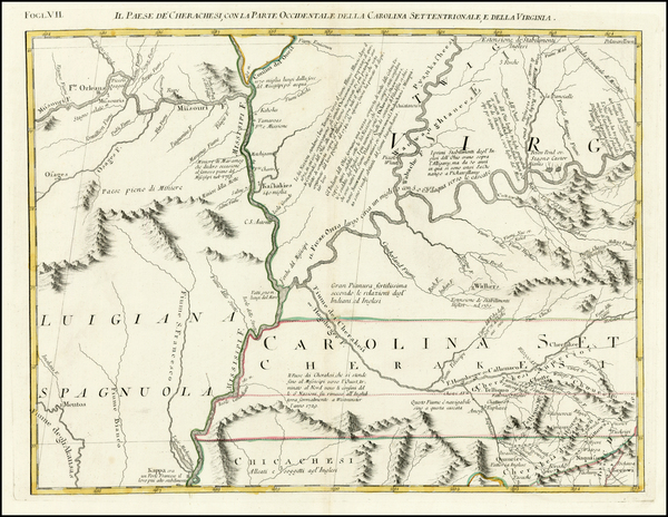 75-South, Kentucky, Tennessee, Southeast and Midwest Map By Antonio Zatta