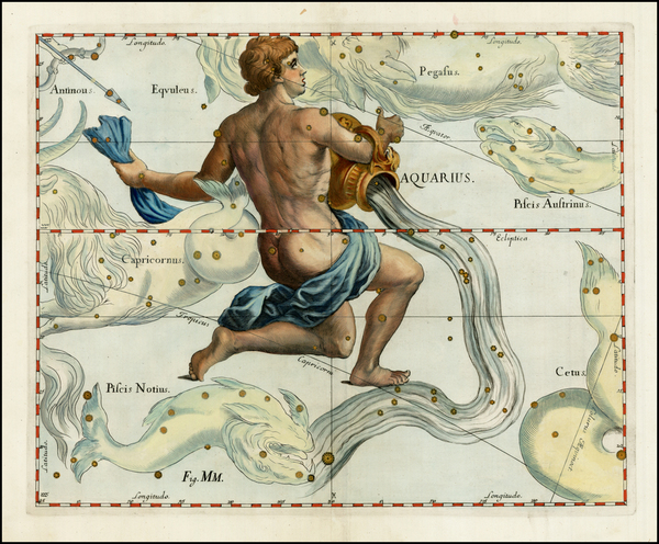 16-Celestial Maps Map By Johannes Hevelius