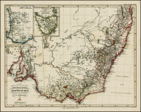 67-Australia Map By Adolf Stieler