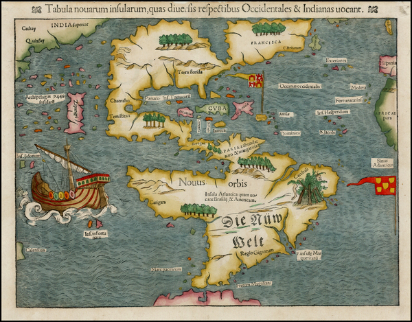 53-Western Hemisphere, North America, South America, Japan, Pacific and America Map By Sebastian M