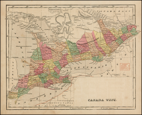 97-Canada Map By Sidney Morse