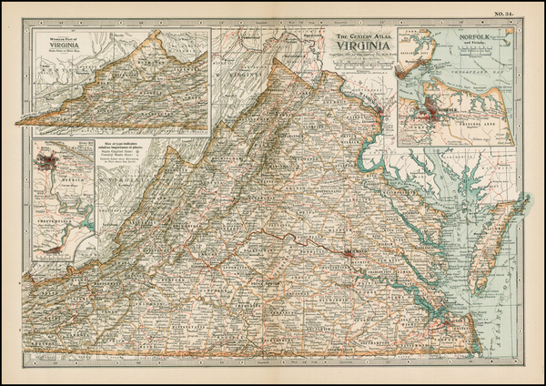 46-South Map By The Century Company