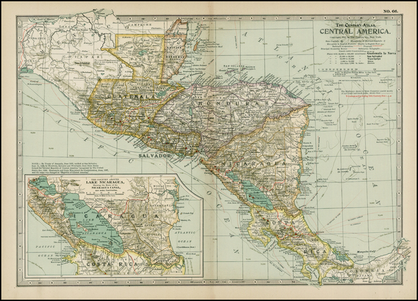 20-Central America Map By The Century Company