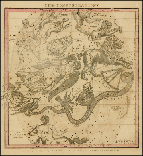 85-Celestial Maps Map By Elijah J. Burritt