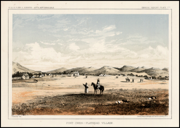 41-Plains and Rocky Mountains Map By U.S. Pacific RR Survey