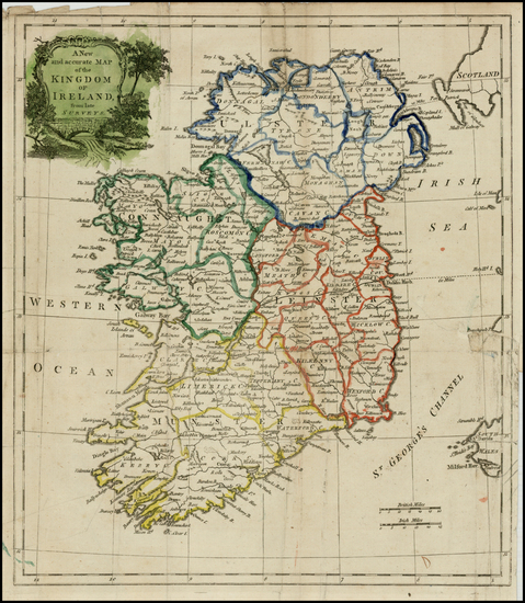 98-Ireland Map By Universal Magazine