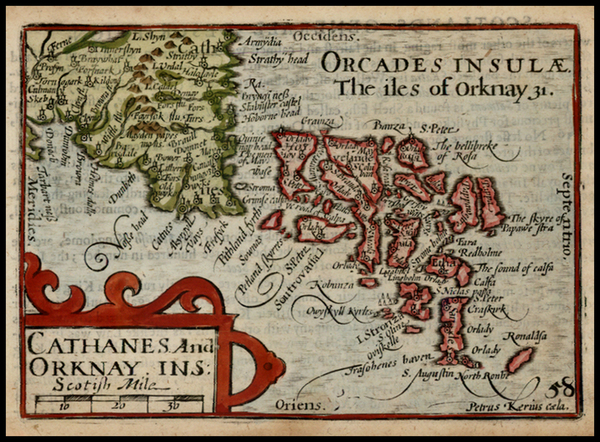 17-British Isles and Scotland Map By John Speed