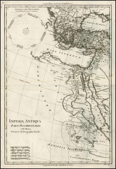 66-Mediterranean, Middle East, Turkey & Asia Minor, Egypt and Greece Map By Rigobert Bonne