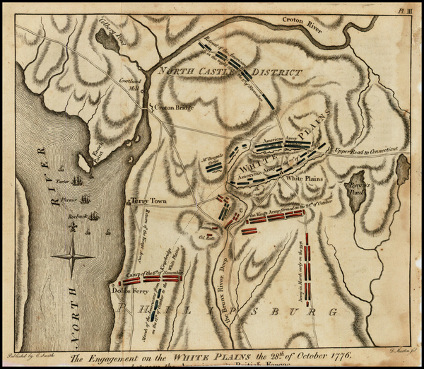 71-New York City, New York State and American Revolution Map By Charles S. Smith