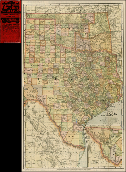 69-Texas and Plains Map By Matthews-Northrup & Co.