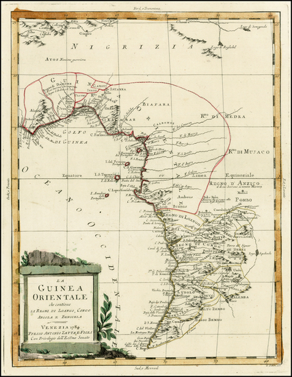 33-West Africa Map By Antonio Zatta