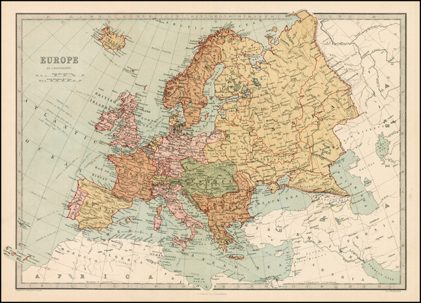 23-Europe and Europe Map By T. Ellwood Zell