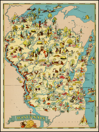 50-Midwest Map By Ruth Taylor White