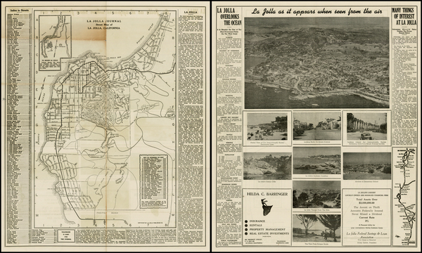 36-California Map By La Jolla Printing Company