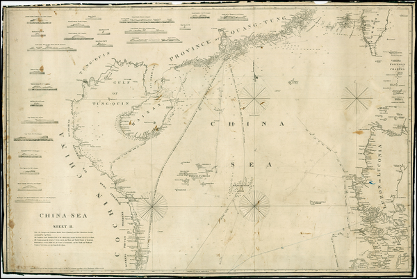 66-China, Southeast Asia and Philippines Map By James Horsburgh