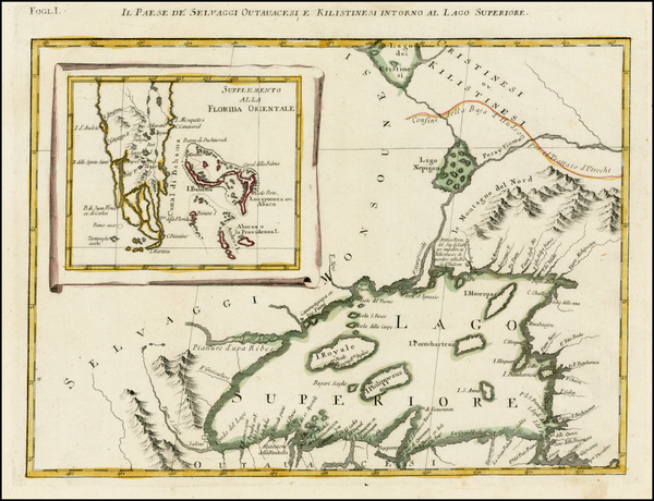 10-Florida, Midwest, Michigan and Canada Map By Antonio Zatta