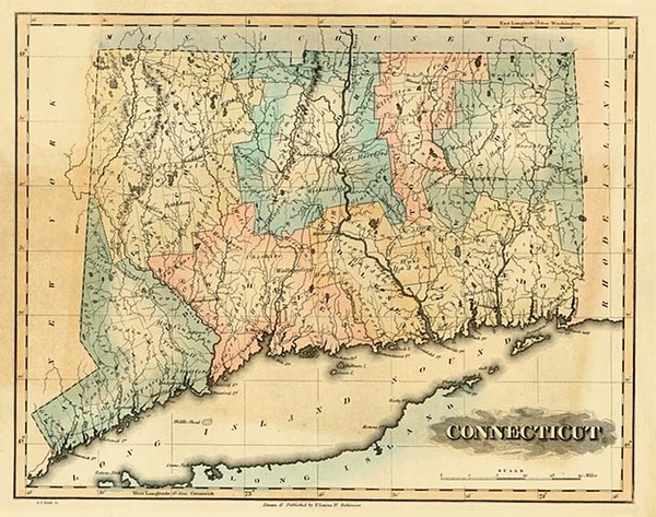 59-New England Map By Fielding Lucas Jr.