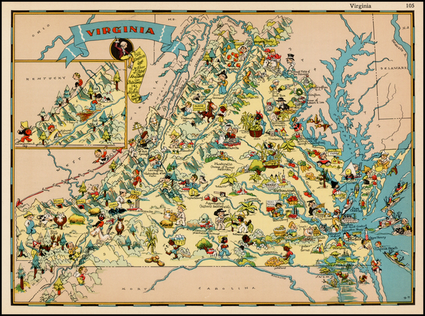 71-Southeast Map By Ruth Taylor White