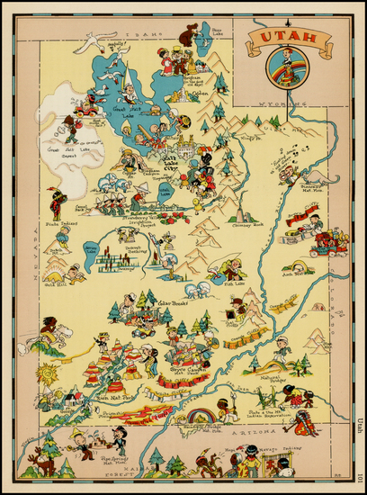 3-Southwest and Rocky Mountains Map By Ruth Taylor White