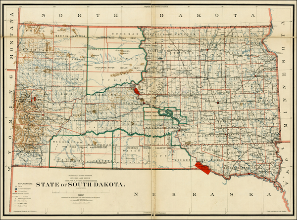 15-Plains Map By U.S. General Land Office