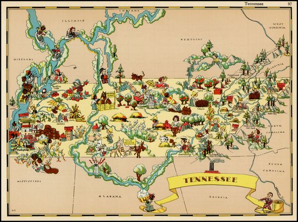 1-Southeast Map By Ruth Taylor White