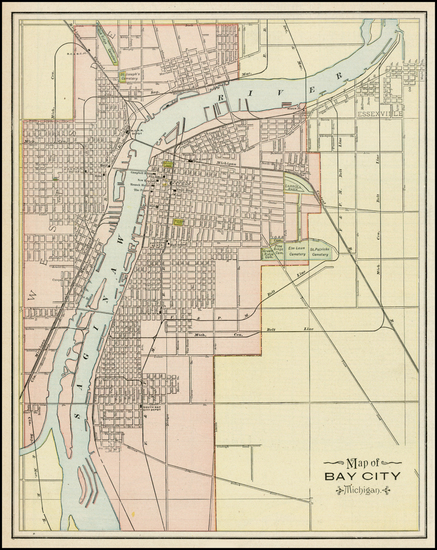 95-Midwest Map By George F. Cram