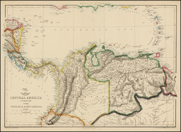 74-Central America and South America Map By Edward Weller