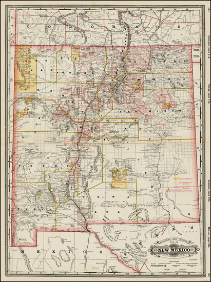 95-Southwest Map By George F. Cram