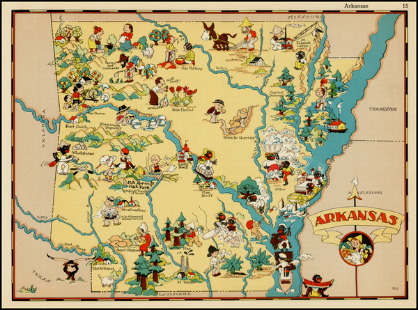 10-South Map By Ruth Taylor White