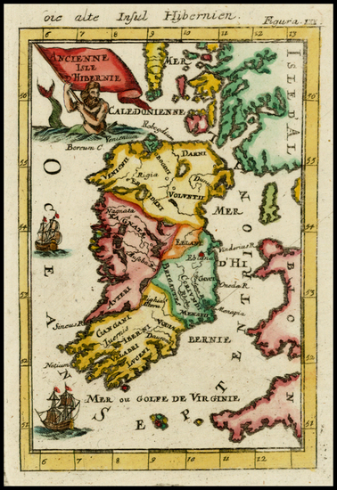 40-Ireland Map By Alain Manesson Mallet