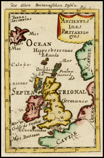 68-British Isles Map By Alain Manesson Mallet