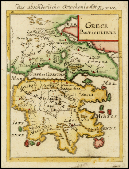 93-Balkans and Greece Map By Alain Manesson Mallet