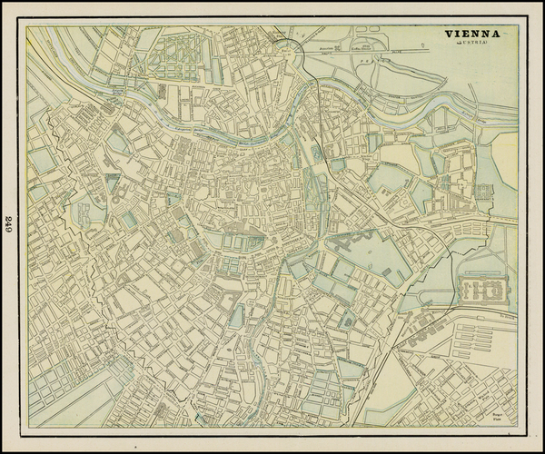 72-Austria Map By George F. Cram