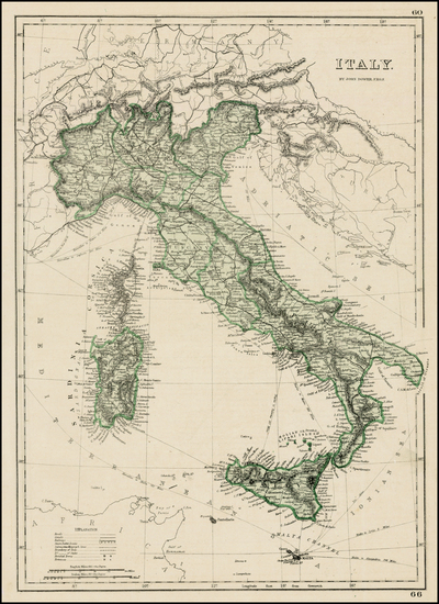 32-Italy Map By John Dower