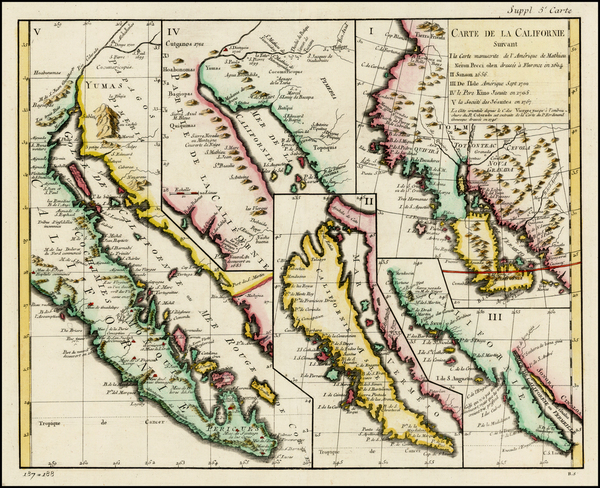 21-Baja California and California Map By Denis Diderot / Didier Robert de Vaugondy