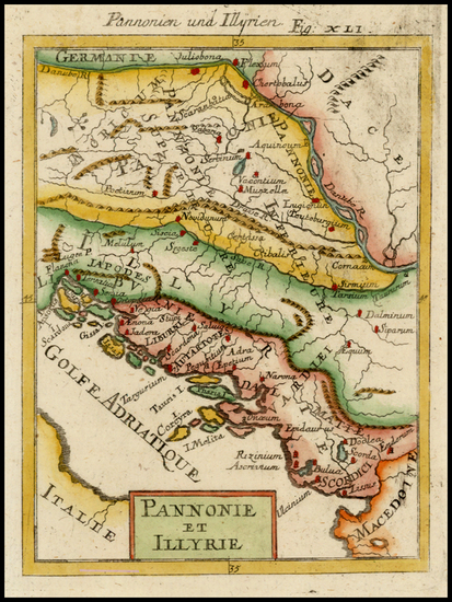 56-Hungary and Balkans Map By Alain Manesson Mallet