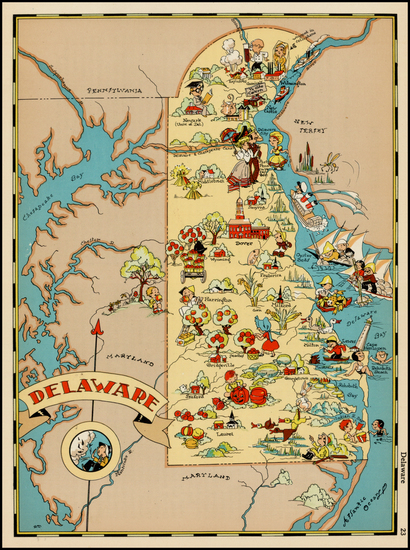 16-New England and Mid-Atlantic Map By Ruth Taylor White